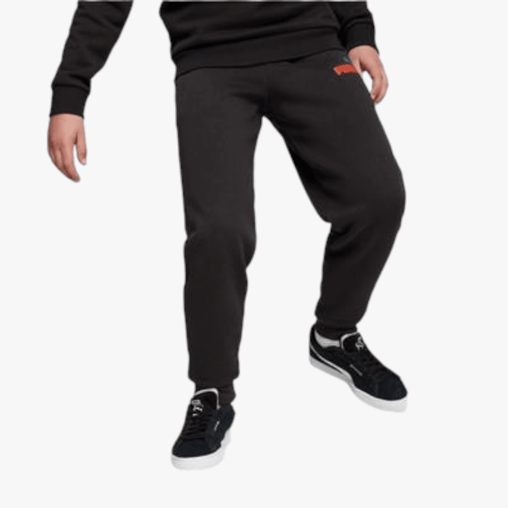Puma Boys Ess+ 2 Col Logo Trackpants Black Warm Earth Puma