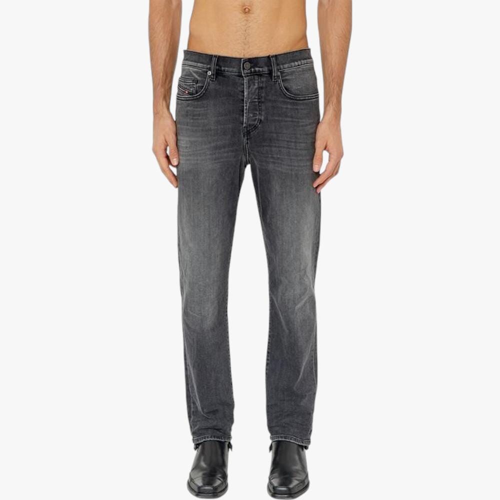Diesel Mens 2020 D Viker Reg Fit Mid Waist Straight Leg Pantalon Jeans Black Diesel
