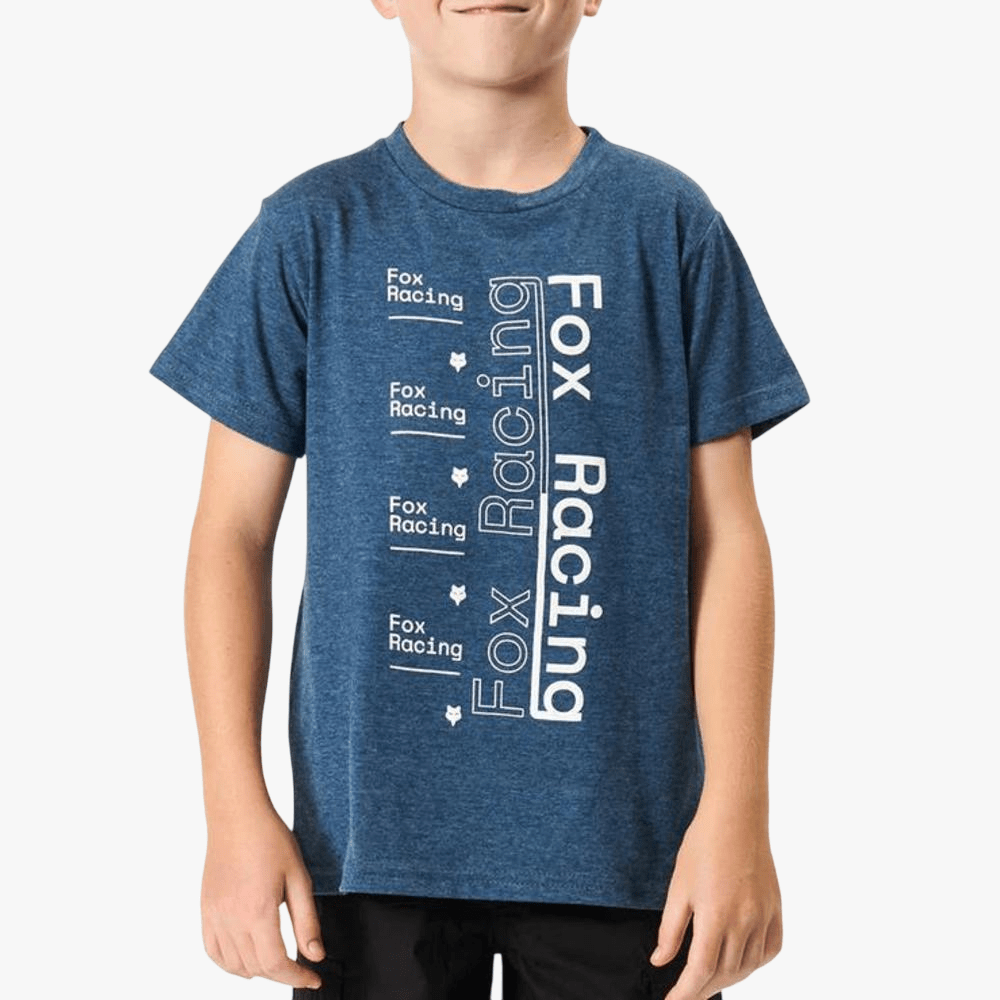 Fox Boys Race Spec Short Sleeve Tee Heather Indigo | Fox