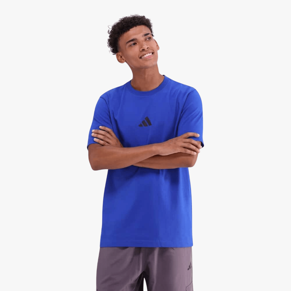 Adidas Mens Sl Sj Short Sleeve Tee Blue | Adidas