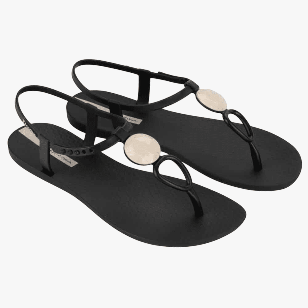 Ipanema Womens Party Sandal Black Beige | Ipanema