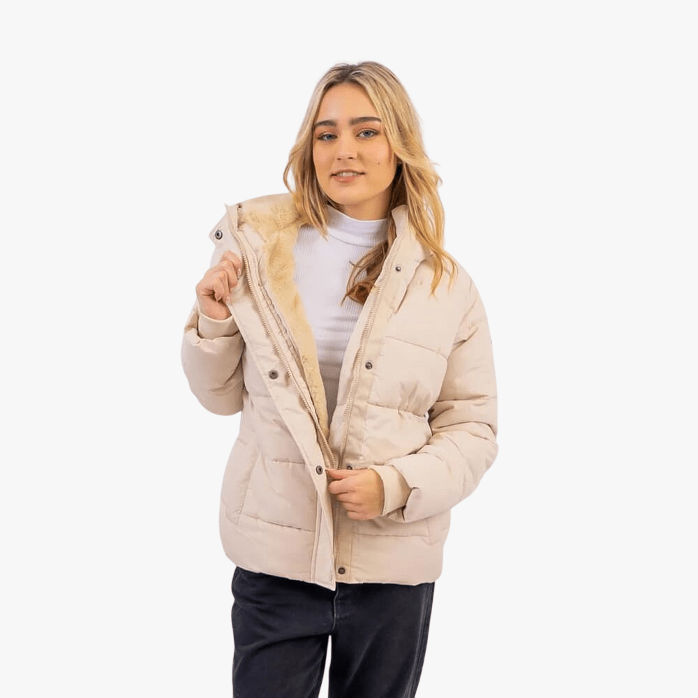 Oneill Womens Surf Sherp Jacket Cream Brulee | Oneill