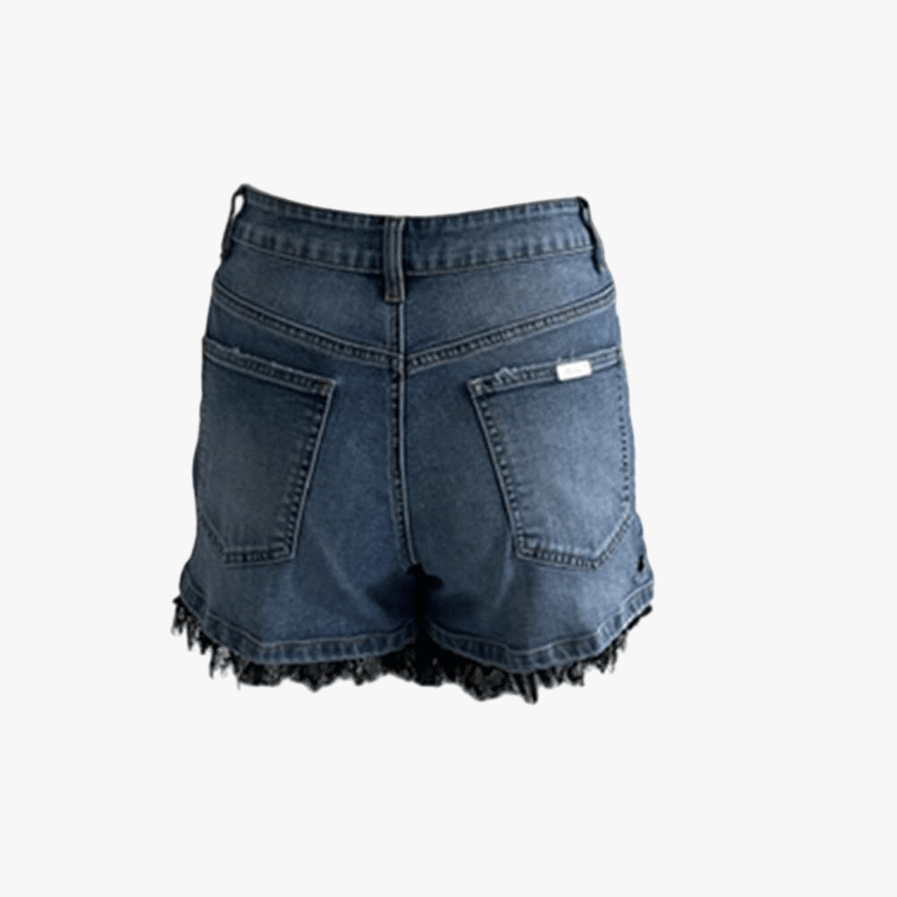Sissy Boy Rosa Mid Waist Shorts Lace Hem Medium Vintage | Sissy Boy