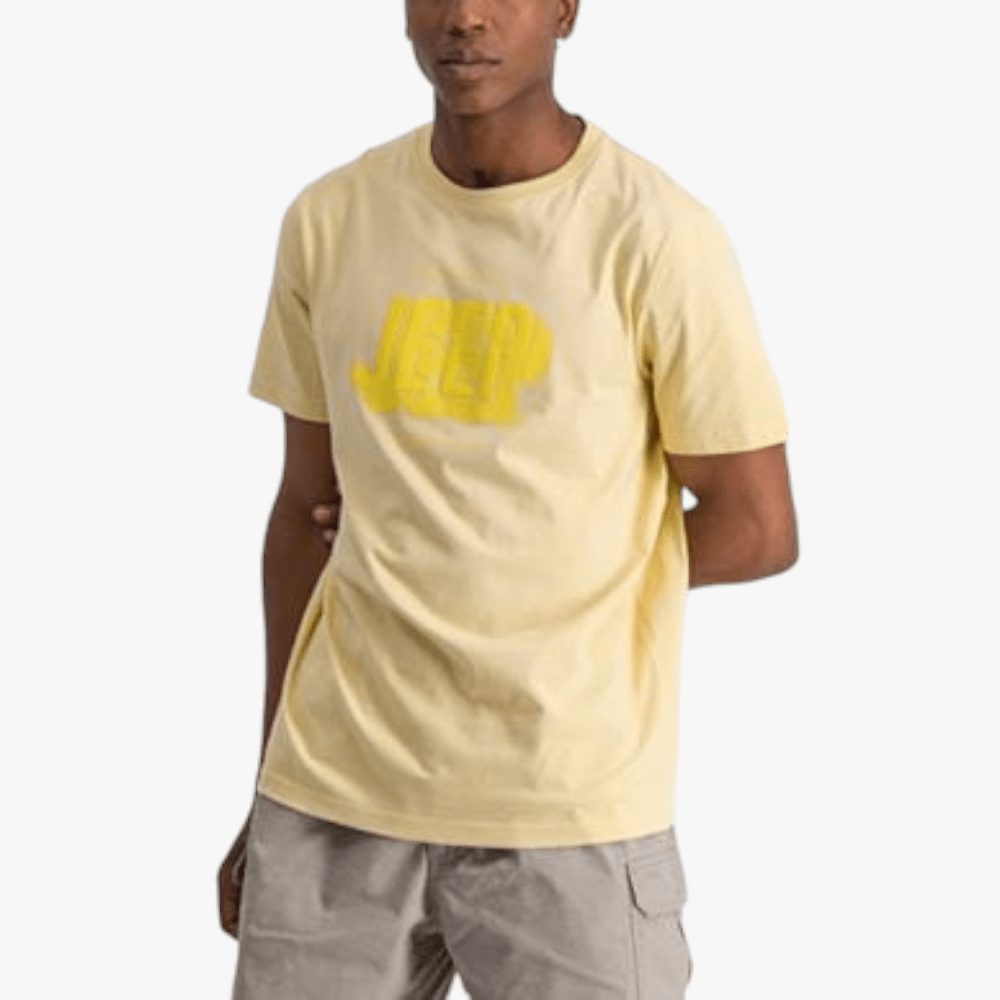 Jeep Mens Logo Icon Short Sleeve Tee Butter | Jeep