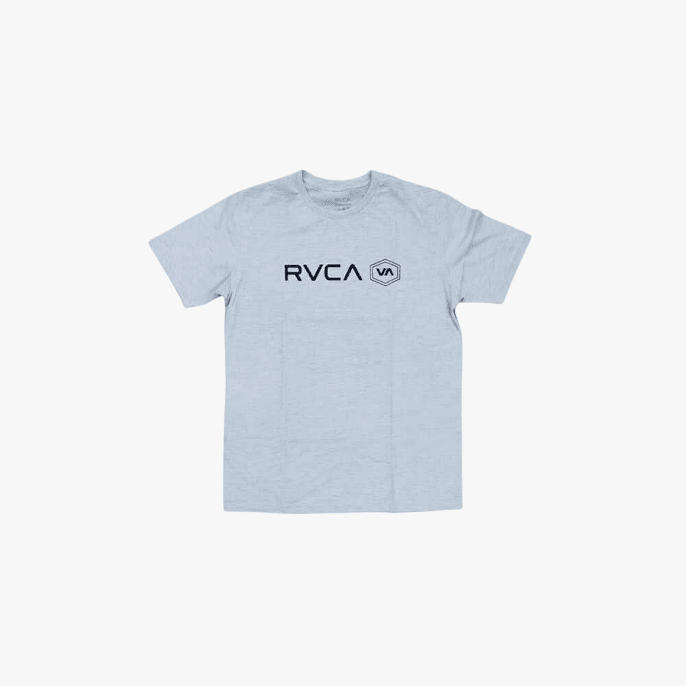 Rvca Mens Air Hex Short Sleeve Tee Snow Heather Mel | Rvca