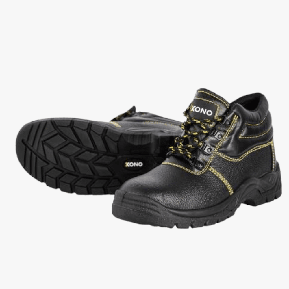 Pioneer Unisex Kono Safety Steel Toe Boot Black Pioneer