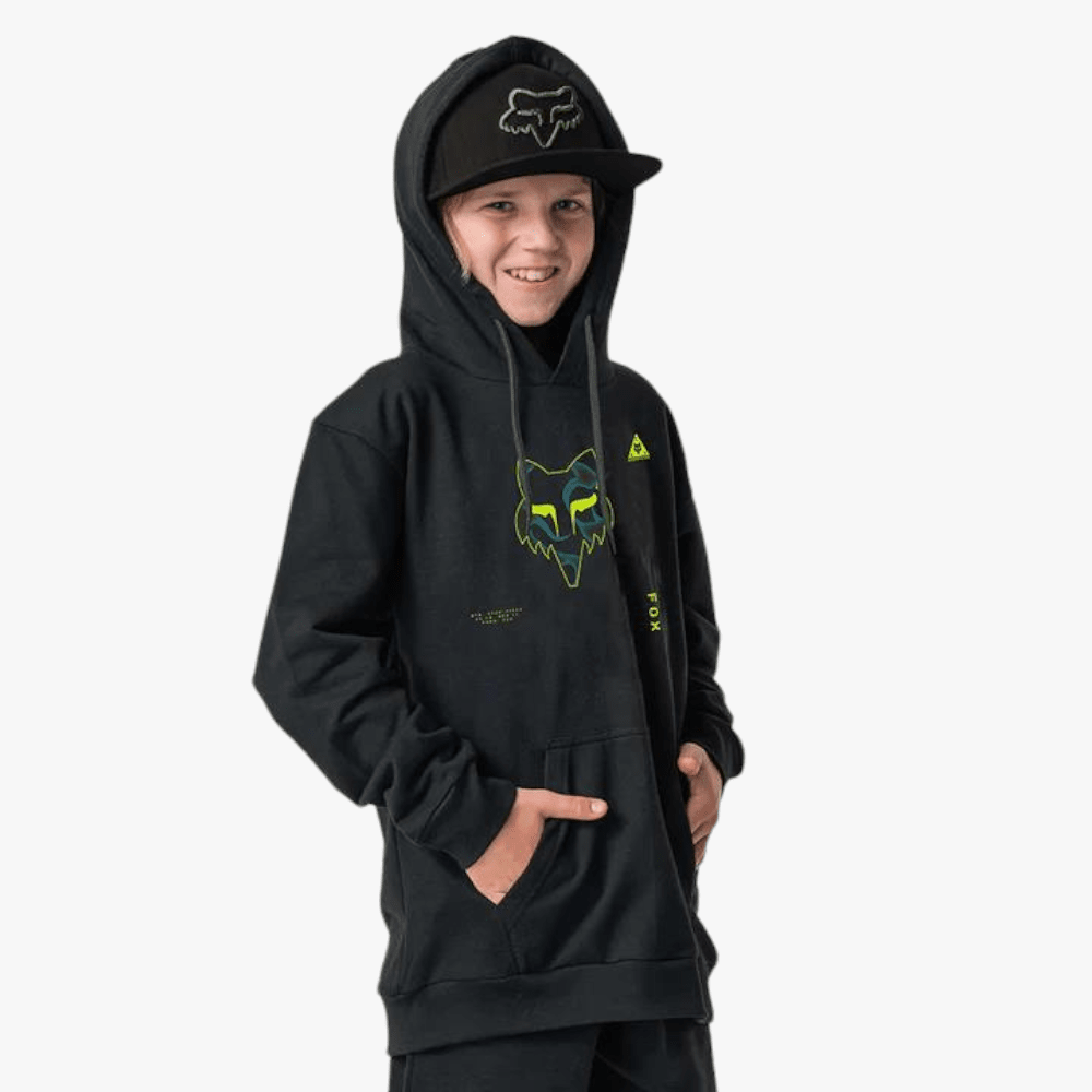 Fox Boys Withered Pullover Hoody Black Fox