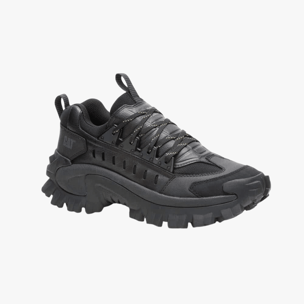 Caterpillar Mens Intruder Met Shoe Black Black | Caterpillar