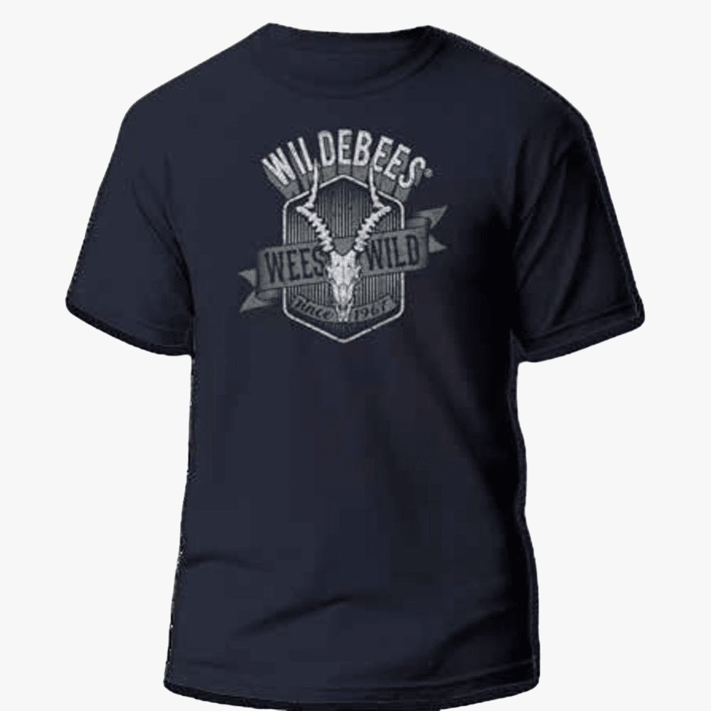 Wildebees Mens Impala Skull Tp Short Sleeve Tee Navy | Wildebees