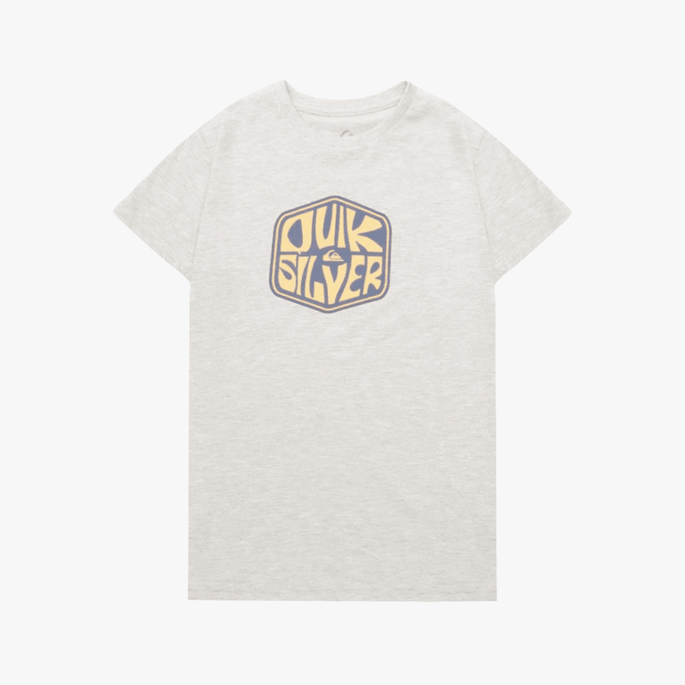 Quiksilver Boys Bounce Back Short Sleeve Tee Grey Mel Quiksilver