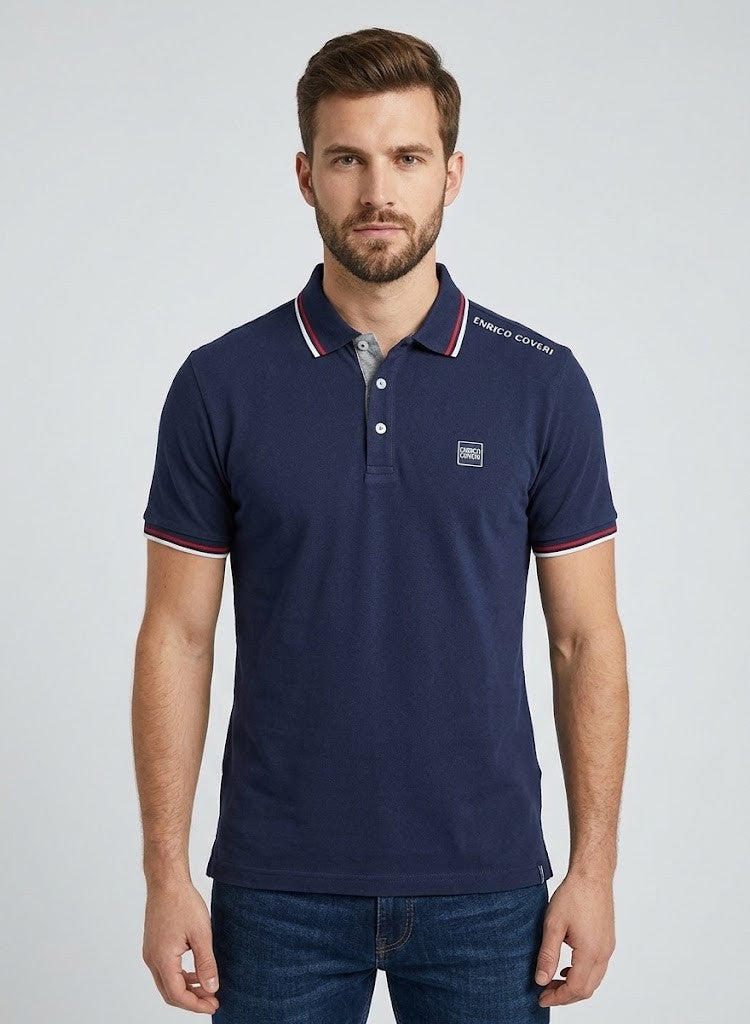 Enrico Coveri Mens Roma Golfer Navy