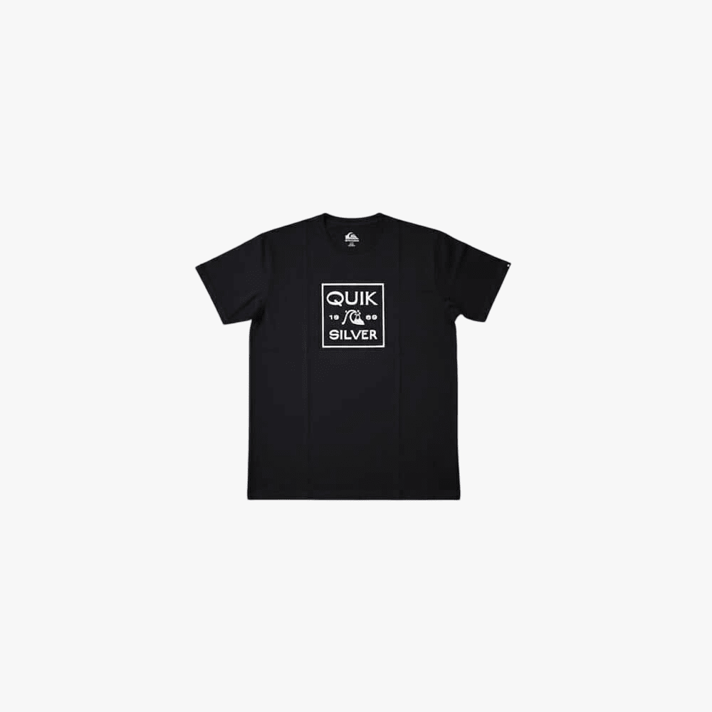 Quiksilver Mens Square Me Up Short Sleeve Tee Black | Quiksilver