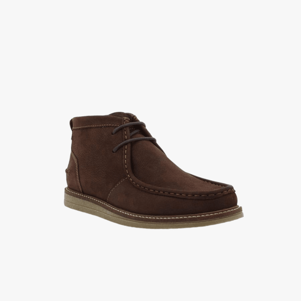 Hush Puppies Mens Kai Printed Milled Nubuck Boot Brown Hush Puppies