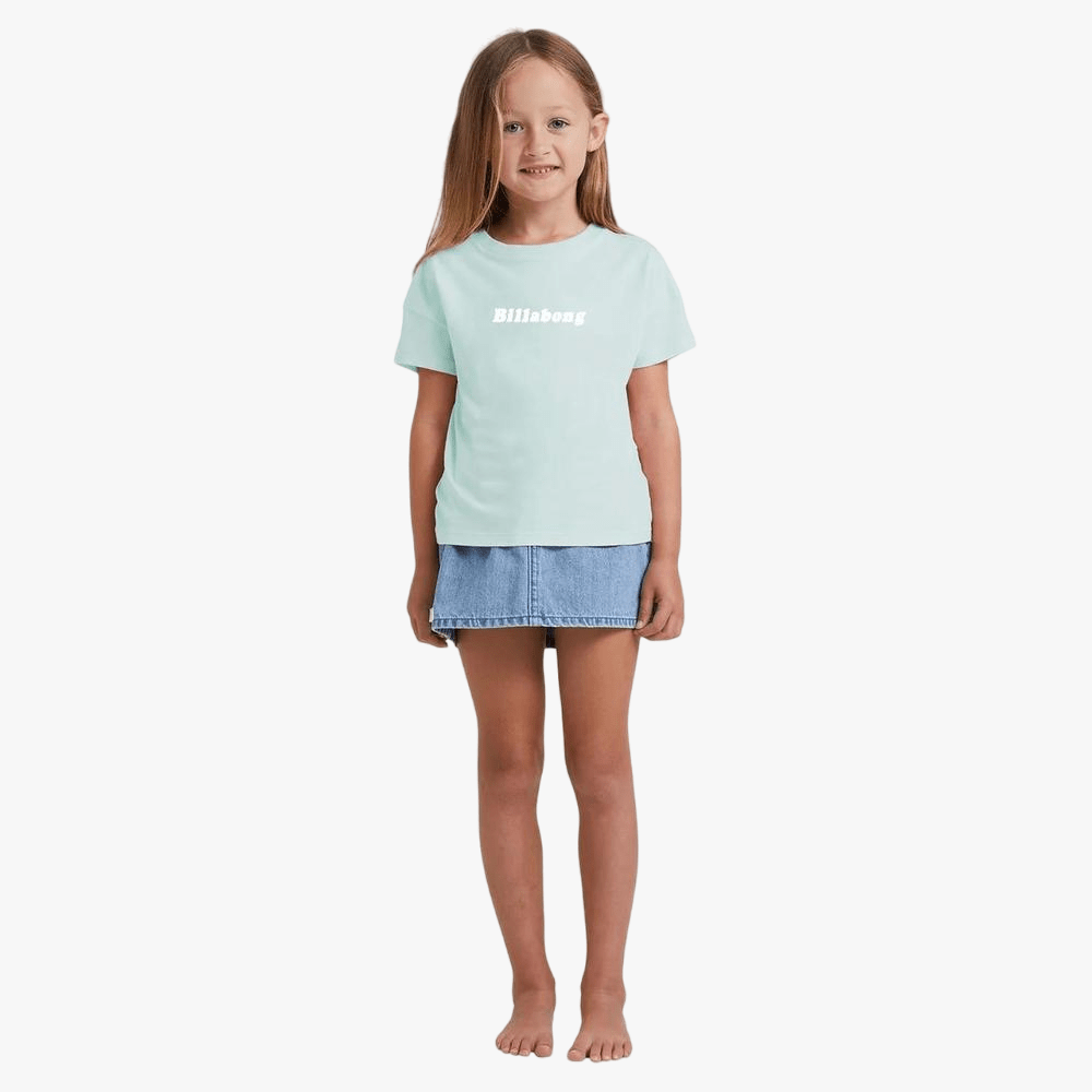 Billabong Girls Jnr Society Short Sleeve Tee Dusk Blue | Billabong