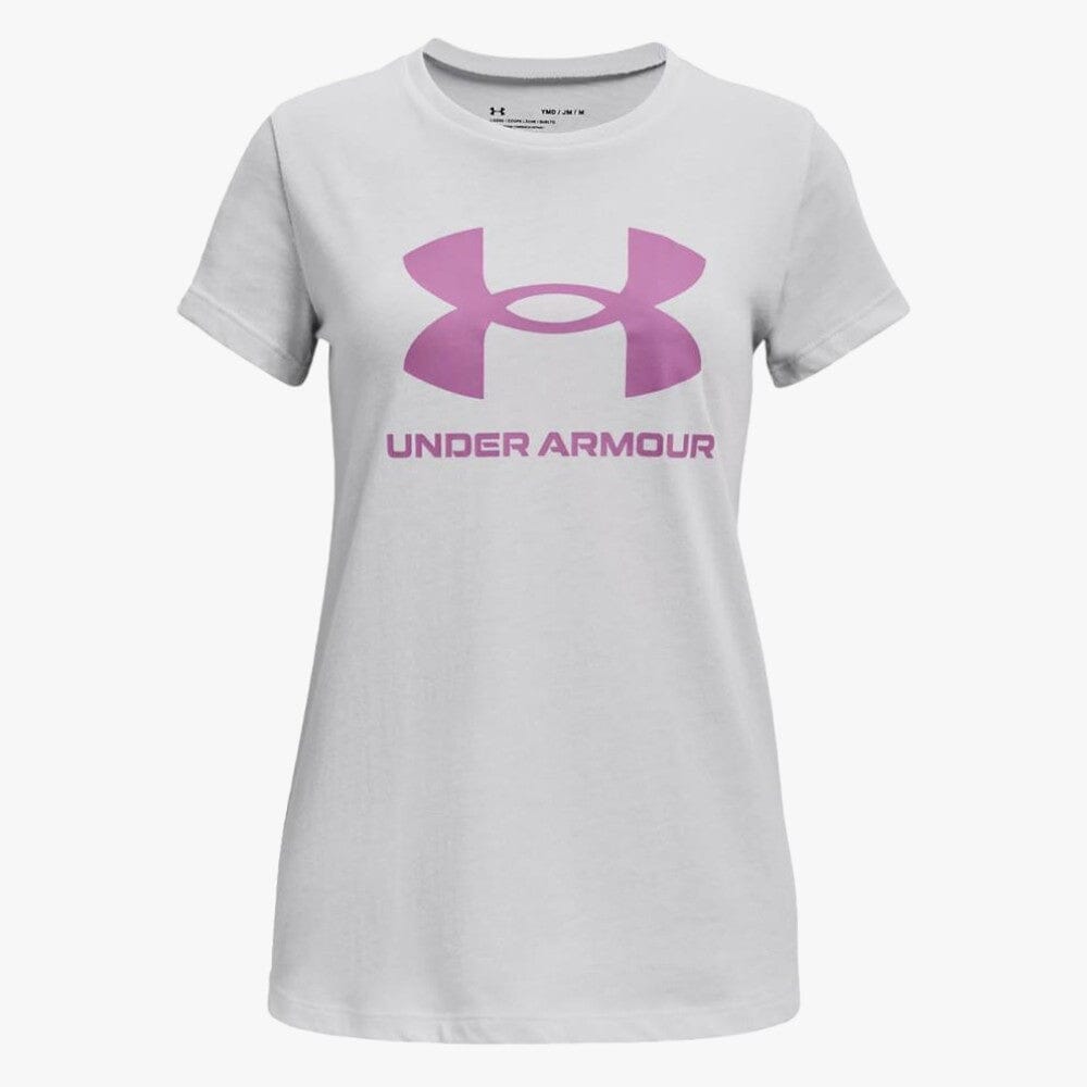 Under Armour Girls Live Sportstyle Graphic Short Sleeve Tee 016 White | Under Armour
