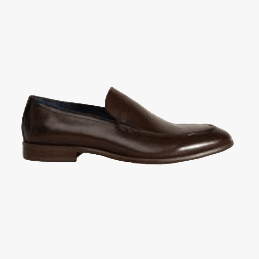 Polo Mens Slip On Loafer Formal Shoe Brown | Polo
