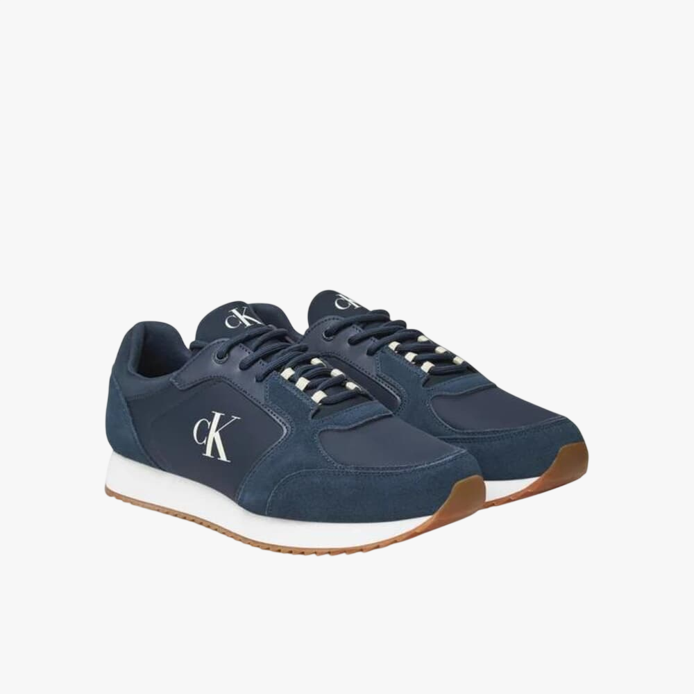 Calvin Klein Ck Mens Retro Runner Sneaker Navy