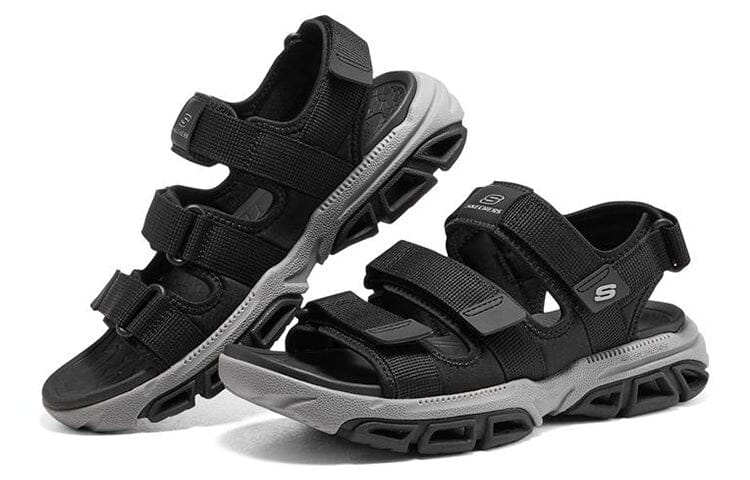 Skechers Mens Atlan Sandal Black | Skechers