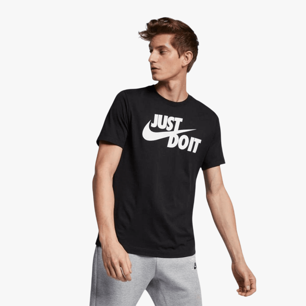 Nike Mens Nsw Just Do It Swoosh Short Sleeve Tee Black Nike