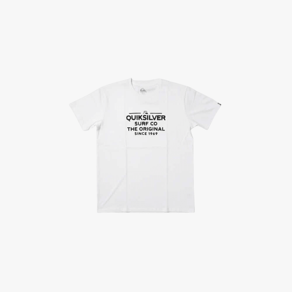 Quiksilver Mens Feeding Line Short Sleeve Tee White | Quiksilver