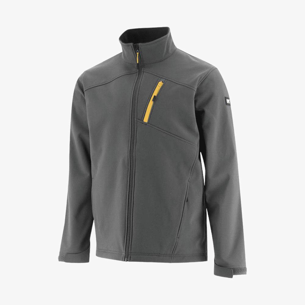 Caterpillar Mens Essential Softshell Jacket Dark Shadows | Caterpillar