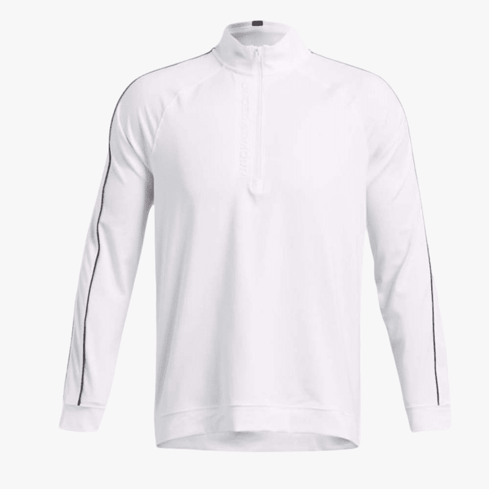 Under Armour Mens Storm Midlayer 1/2 Zip Sweater 100 White | Under Armour