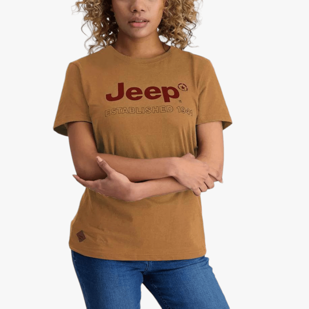 Jeep Ladies Logo Long Sleeve Tee Rabbits Paw Jeep