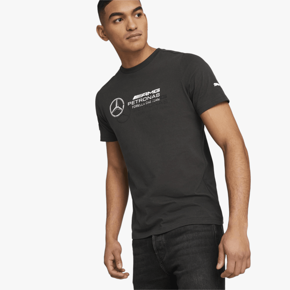 Puma Mens Mapf1 Logo Short Sleeve Tee Black | Puma