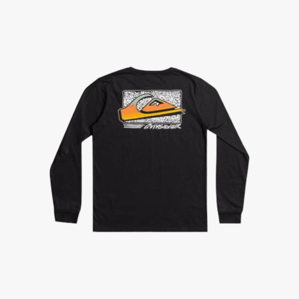 Quiksilver Boys Retro Fade Long Sleeve Tee Black | Quiksilver