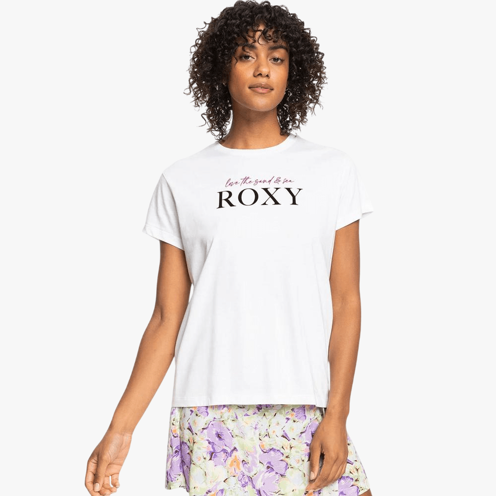 Roxy Womens Tees Noon Ocean Short Sleeve Tee Whi – Brands Megastore