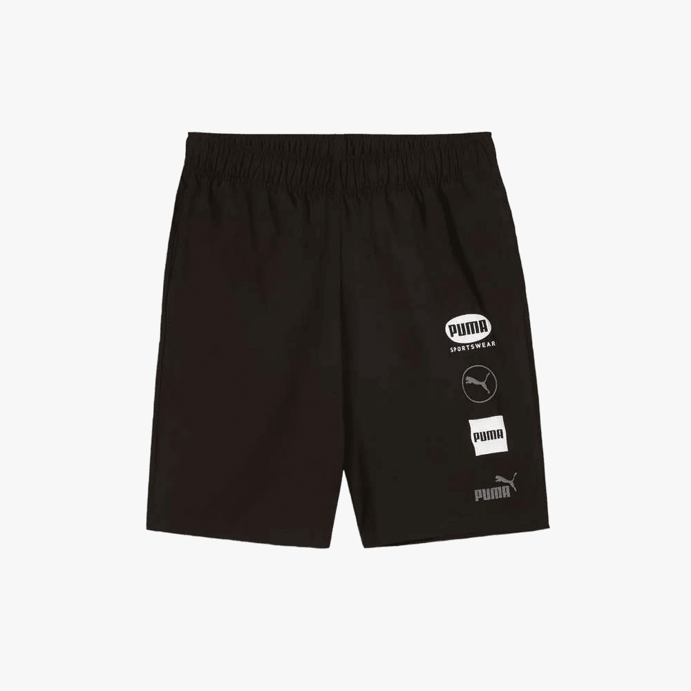 Puma Mens Power Graphic Woven 8" Shorts Black | Puma