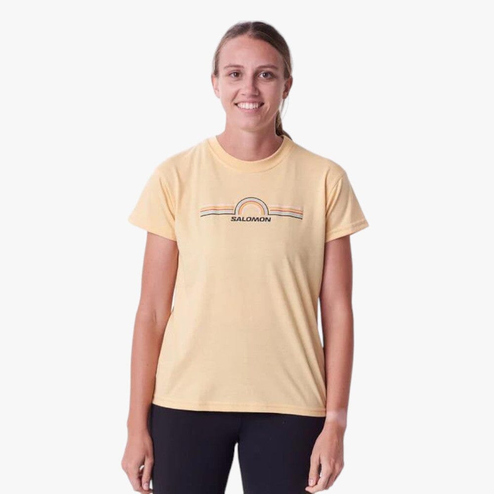 Salomon Womens Sunrise Short Sleeve Tee Pineapple Slice | Salomon