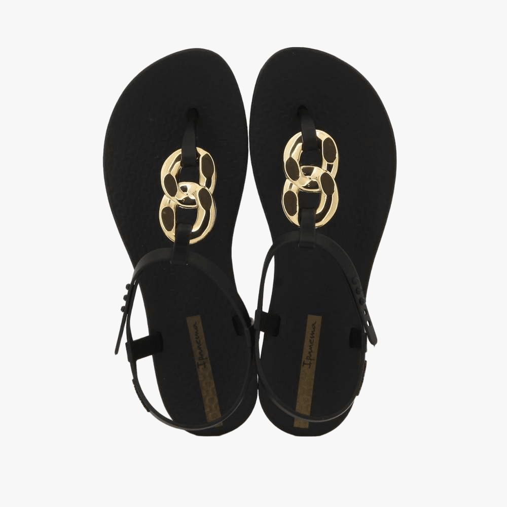 Ipanema Womens Class Connect Ii Sandal Black Gold | Ipanema