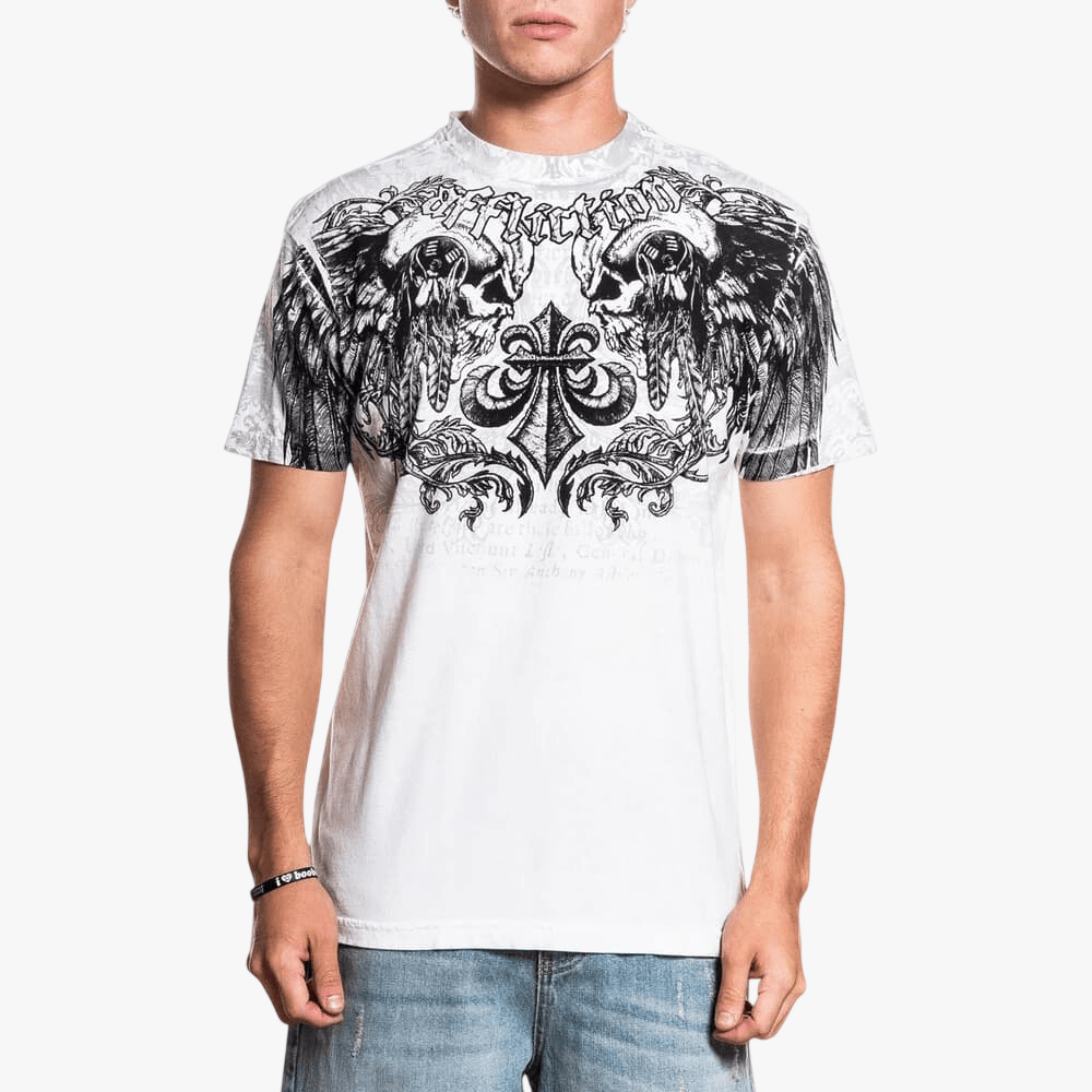 Affliction Mens Hunter Tee White | Affliction