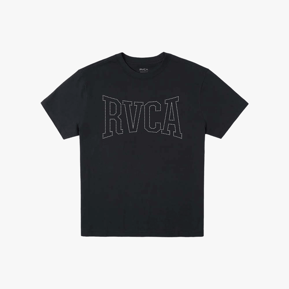 Rvca Mens Stitch Short Sleeve Tee Black | Rvca