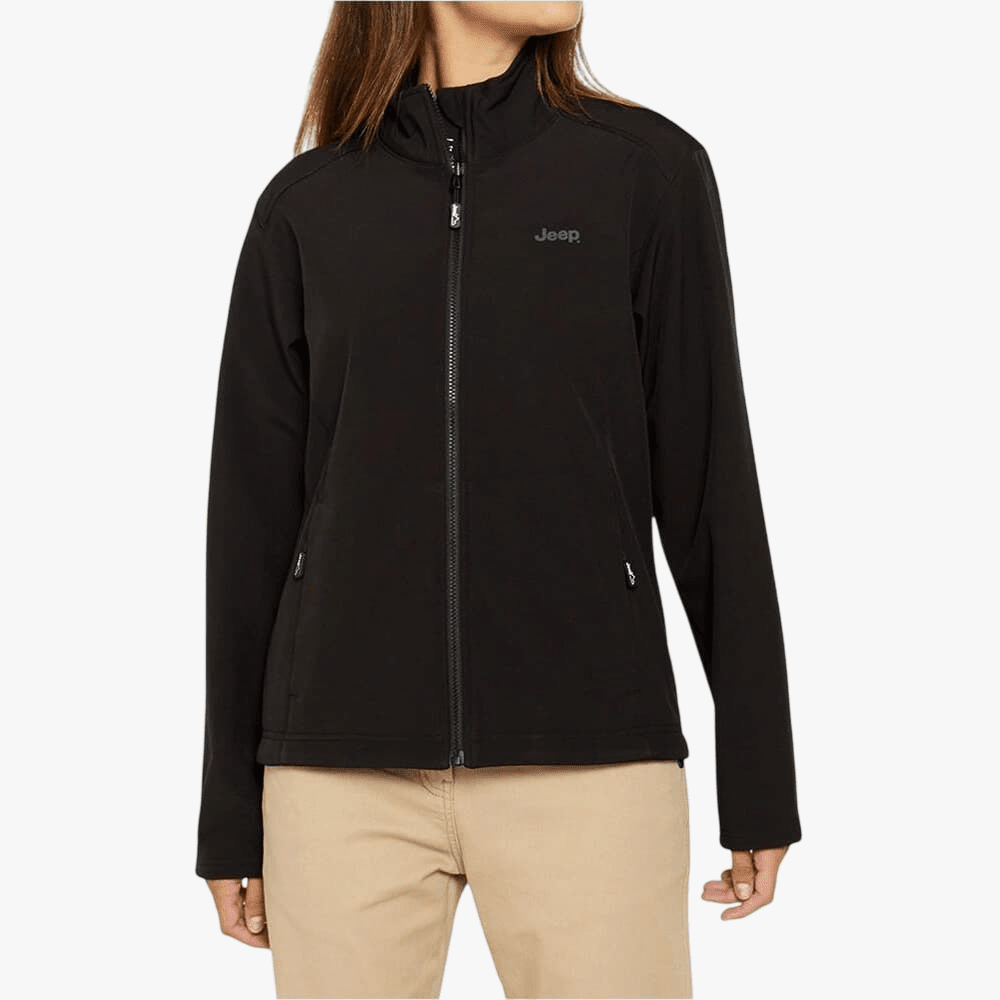 Jeep Womens Soft Shell Jacket Black | Jeep