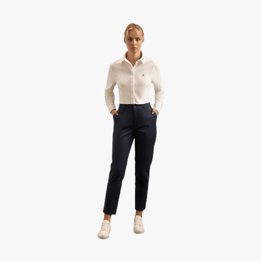 Polo Womens Chino Pants Navy Polo