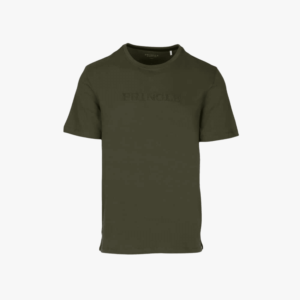 Pringle Mens Roger Embroid Tee Olive | Pringle