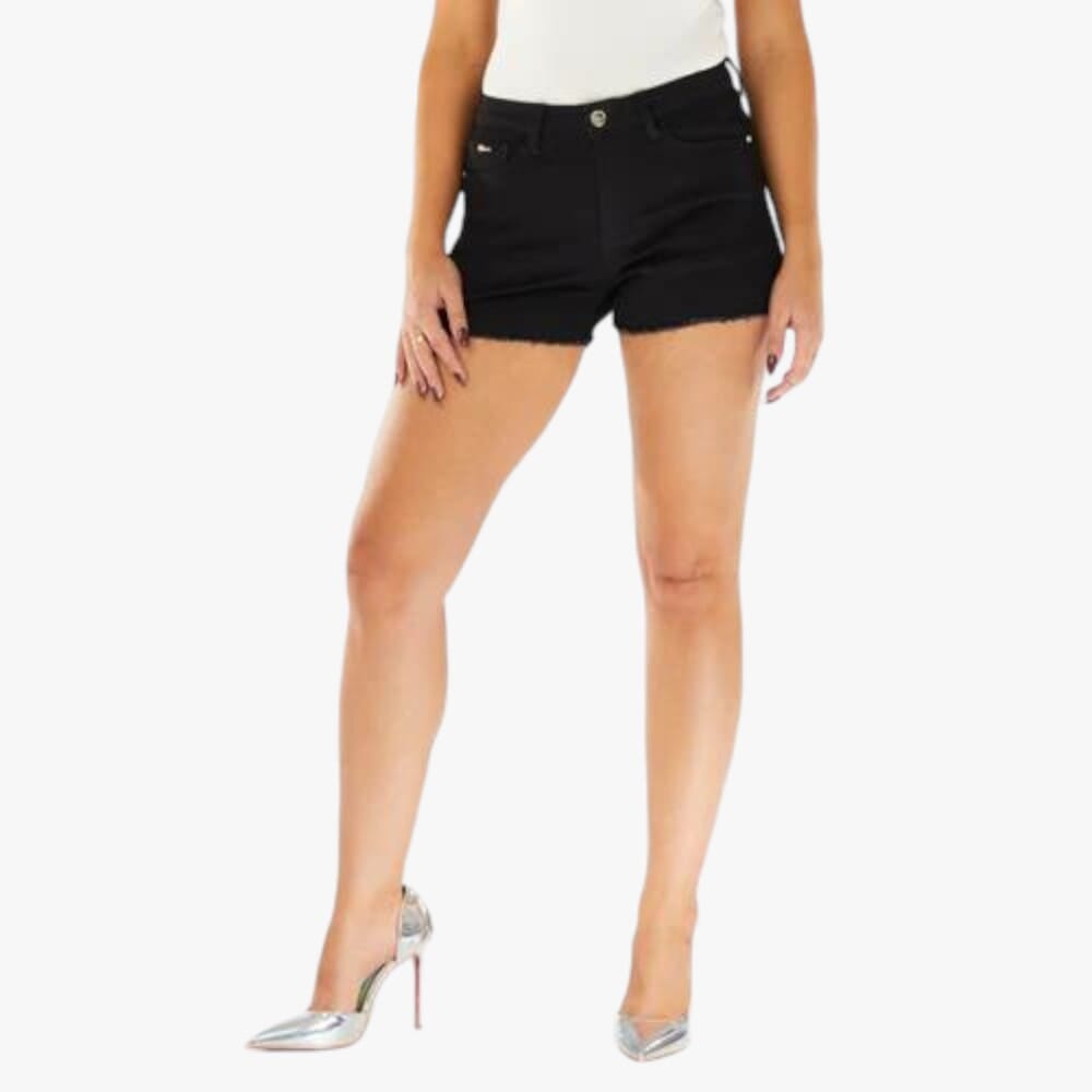 Miss Black Brandy 1 Denim Shorts Black Miss Black