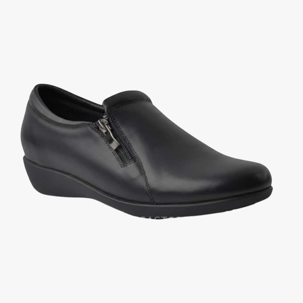 Greencross Womens Slip On Side Zip Black