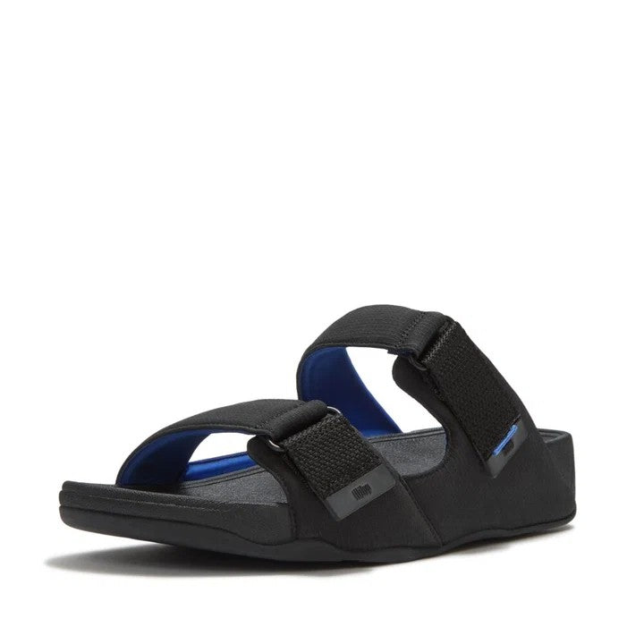 Fit Flop Mens Gogh Moc Water Repellent Sandal Black Blue