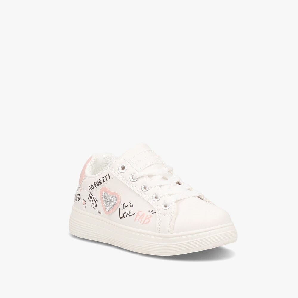 Flutterby Girls Sneaker White | Butterfly
