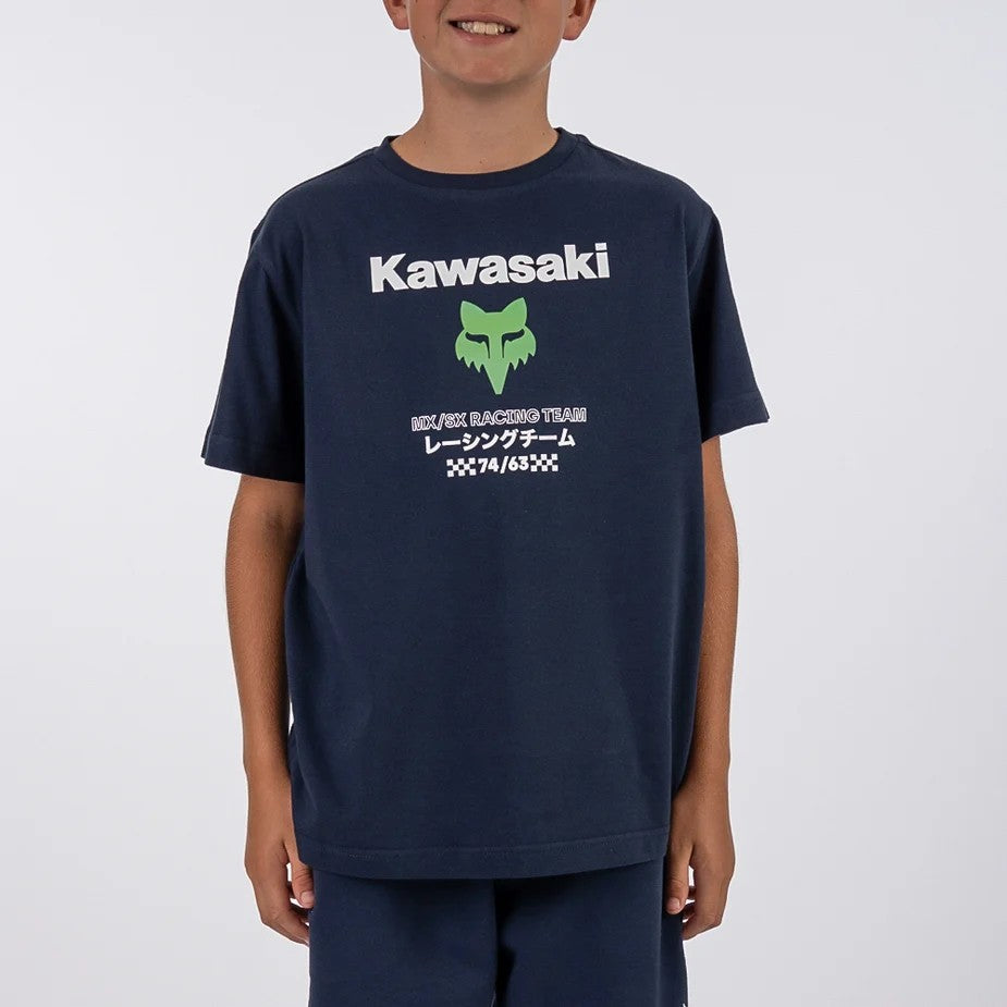 Fox Boys Kawasaki Tee Summit Navy