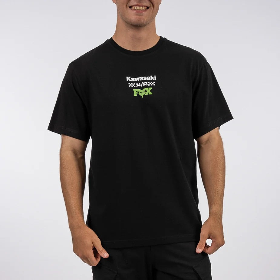 Fox Mens Kawasaki Ov Tee Black