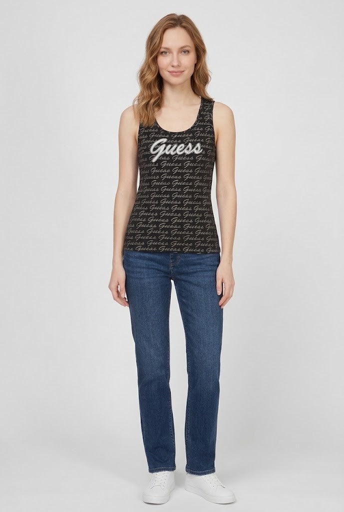 Guess Womens Dex Tank Top Black