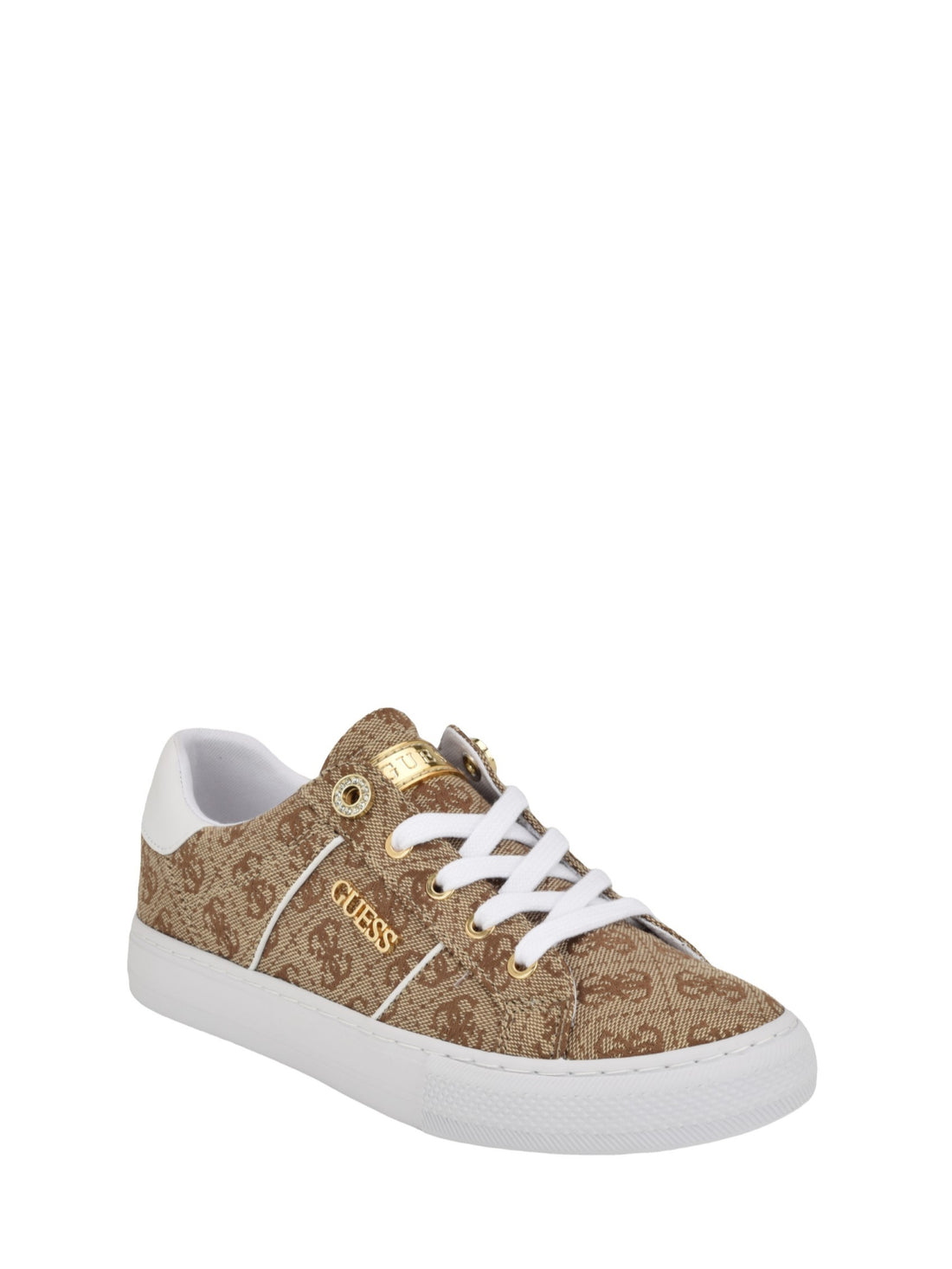 Guess Womens Loven 2 Sneaker Med Brown