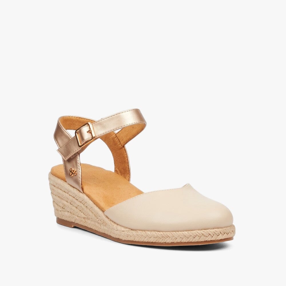 Heart And Sole Meraldi 1 Wedge Sandal Natural | Miss Black