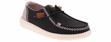 Hey Dude Womens Wendy Boho Butterfly Black Purple