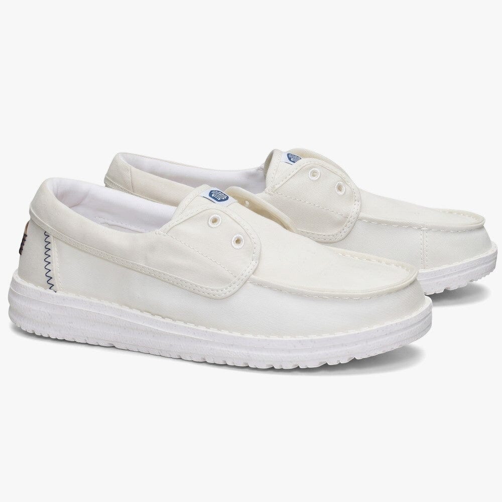 Hey Dude Womens Wendy Stretch Canvas Snow White | Hey Dude