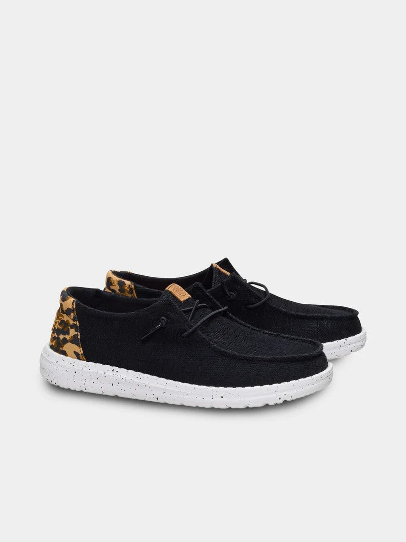 Hey Dude Womens Wendy Wildcat Black Leopard